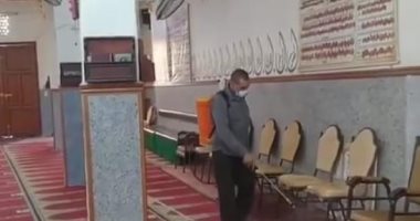 حملات لنظافة الحدائق العامة وتطهير وتعقيم مسجد العارف بالله الدسوقي.. صور