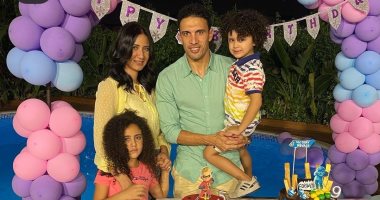 محمد ناجى جدو يحتفل بعيد ميلاد ابنه الـ5 فى تجمع عائلى.. صور