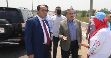 محافظ المنوفية يتفقد محور شبين الكوم-طملاى ومحطات صرف صحى منشأة سلطان.. صور