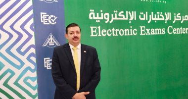 شاهد أول مركز للاختبارات الإلكترونية بالجامعات المصرية بجامعة بنها.. لايف وصور