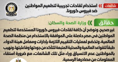 الوزراء: كافة لقاحات كورونا المستخدمة فى مصر حاصلة على موافقة الصحة العالمية