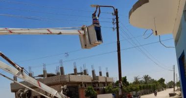 حياة كريمة بالمنيا.. تنفيذ حملات إزالة التعديات والنظافة ورفع المخلفات والإنارة