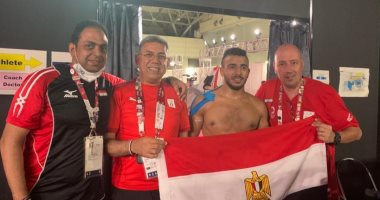 طوكيو 2020.. كيشو يلتقط صورة مع علم مصر بعد حصد برونزية الاولمبياد 