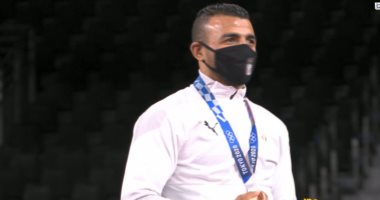 النجاح حلو مفيش كلام .. لحظة استلام كيشو الميدالية البرونزية "فيديو وصور"