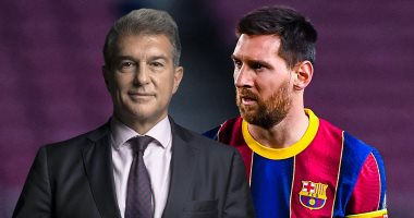 لابورتا يكشف تفاصيل رحيل ليونيل ميسي عن برشلونة في مؤتمر صحفي غدا