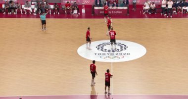 منتخب اليد يتقدم على فرنسا 7/ 4 بعد مرور 11 دقيقة بنصف نهائى أولمبياد طوكيو