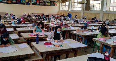 تنسيق الجامعات 2021.. طلاب الثانوية يؤدون اختبارات القدرات بجامعة حلوان.. لايف