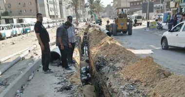 استمرار أعمال الإحلال والتجديد لتطوير طريق الترعة الشرقاوية / عزبة البرج بدمياط