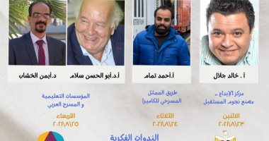 خالد جلال والخشاب وسلام يشاركون في المحاور الفكرية بمهرجان مسرح بلا إنتاج
