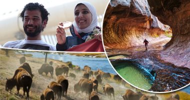 صور.. العالم هذا المساء.. مصر بتفرح بأبطال طوكيو.. البطلة جيانا فاروق تصل مطار القاهرة.. والمتنزهات الوطنية الأكثر شعبية بين الأمريكيين فى ظل جائحة كورونا.. وميسى بين الجماهير فى باريس وإزاله صوره من كامب نو
