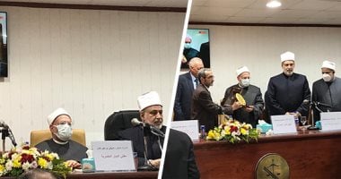 مفتي الجمهورية خلال مؤتمر علمى لـ"شريعة طنطا": جماعات التطرف صورت أن هناك عداء بين الشريعة والقانون وهو أمر غير صحيح.. وتجديد الخطاب الديني أصبح الرسالة الأولى والأهم لمؤسساتنا الدينية وصروحنا العلمية