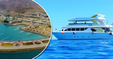مدينة الجلالة قطعة من الجنة.. مشرف مشروع الشاطئ بالمدينة: يضم 500 محل تجارى ومرسى يخوت.. المشرف على الداون تاون: مساحته 130 فدانًا وبه نافورة راقصة.. مسئول مشروع "التلفريك": يضم القاطرة الأكبر فى الشرق الأوسط