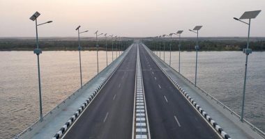 شاهد.. محور كلابشة أعلى النيل بأسوان بطول 23 كم بعد انتهاء تنفيذه 