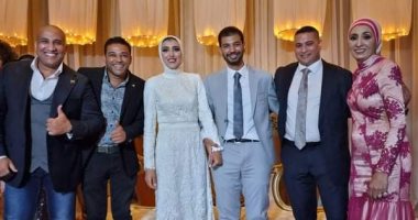 جيانا فاروق بطلة الكاراتيه تحتفل بعقد قرانها.. صور
