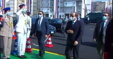 الرئيس السيسى يصل مقر افتتاح مشروعات سكنية متنوعة من مدينة بدر