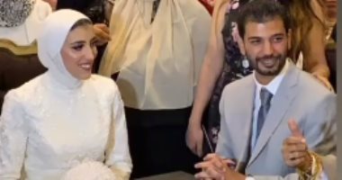 شاهد.. لحظة عقد قران جيانا فاروق بطلة الكاراتيه وصاحبة إنجاز الأولمبياد