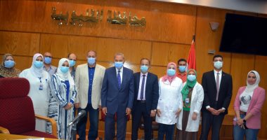 محافظ القليوبية: تطعيم الموظفين بديوان عام المحافظة بلقاح كورونا.. صور