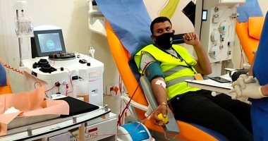 بنك الدم بدار السلام يستقبل أعضاء اتحاد شباب الجمهورية الجديدة للتبرع ببلازما الدم.. الحملة انطلقت بـ 6 مراكز بالمحافظات.. ويؤكدون: البلازما تنقذ حياة مريض ومفيدة للمتبرع ونستهدف تشجيع المواطنين