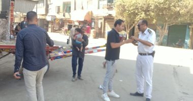 رفع إشغالات بمحيط المبنى الخدمى بمسطرد وإخلاء عربات الكارو خلال حملة مكبرة.. صور