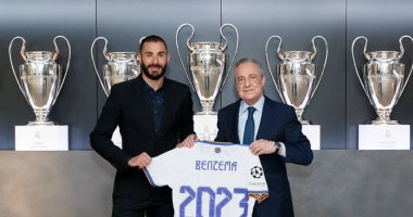 ريال مدريد يعلن تجديد عقد كريم بنزيما حتى 2023 