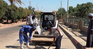 إزالة 5 حالات تعد ورفع 865 طن تراكمات مخلفات خلال حملة بأسوان