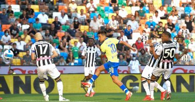 يوفنتوس يضرب أودينيزي بهدفين في الشوط الأول بـ الدوري الإيطالي.. فيديو