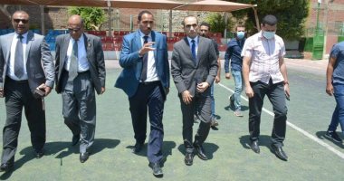 نائب محافظ سوهاج يشهد اختبارات القدرات بالتربية الرياضية 