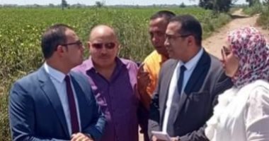 نائب محافظ دمياط يبحث إنشاء كوبرى مشاة على ترعة بحر بسنديلة بكفور الغاب