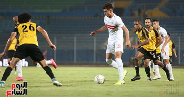 زيزو يرفض هدية شيكابالا لتسجيل هدف الزمالك الثانى فى مرمى الإنتاج.. فيديو