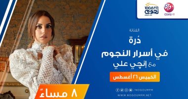 غداً.. درة تكشف كواليس مسلسل "زى القمر" على "نجوم إف.إم"
