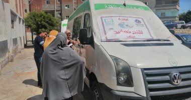 القافلة تضمنت كافة التخصصات الطبية وتطعيم المواطنين بلقاح فيروس كورونا
