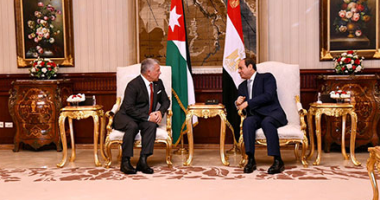 جلسة مباحثات ثنائية بين الرئيس عبد الفتاح السيسى والعاهل الأردنى