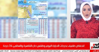 الأرصاد تعلن سقوط أمطار في هذه المناطق وتحذيرات من الطقس حتى الثلاثاء