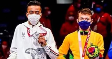 الزيات يرفع علم مصر فى طوكيو.. أسرة حاصد الفضية تحتفل بإنجاز البطل.. فيديو