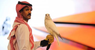 بيع أغلى صقر "جير" بالعالم بمزاد فى السعودية.. صور
