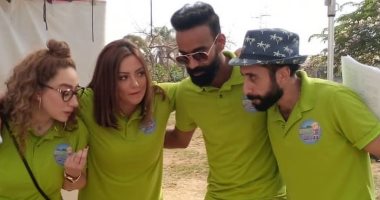 بشرى تواصل تصوير "معالى ماما" مع محمود الليثى ونور قدرى.. صور