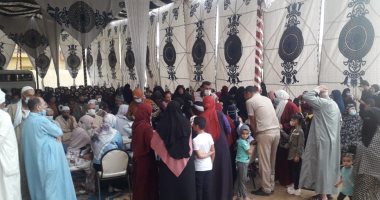 قافلة طبية مجانية بقرية الجزيرة الخضراء ضمن مبادرة حياة كريمة.. صور