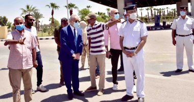 محافظ الأقصر يتفقد أعمال التطوير ومشروع طريق الكباش استعداداً للموسم السياحى الجديد