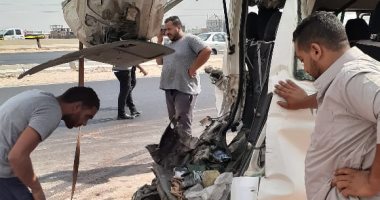 مصرع شخص وإصابة 5 آخرين فى تصادم سيارة نقل وميكروباص بالشرقية