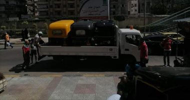 التحفظ على 19 توكتوك وتروسيكل مخالفة شرق الإسكندرية.. صور