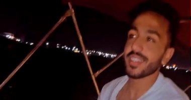 كهربا قبطان مركب فى رحلة بحرية قبل العودة لتدريبات الأهلي .. فيديو