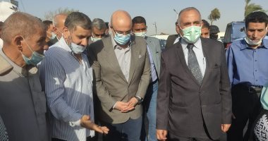 وزير الرى ومحافظ بني سويف يتابعان الموقف التنفيذى لمشروع تبطين الترع.. لايف