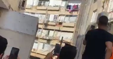 فيديو.. انهيار مبنى سكنى بالكامل فى إسرائيل بعد يوم واحد من إخلائه