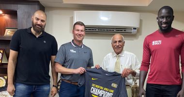 رئيس الزمالك يستقبل وفدا من الـ NBA والـ BAL