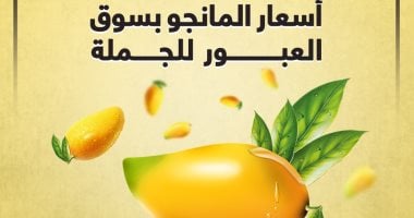 قبل وداعها.. أسعار المانجو بسوق العبور للجملة.. إنفوجراف