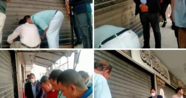 رفع 196 حالة إشغال لمحال ومقاهى لتعديها على الطريق بالهرم والعياط.. صور