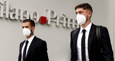 وصول لاعبى ريال مدريد إلى روما استعدادا لمباراة إنتر ميلان.. صور