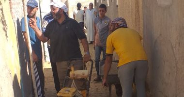 شباب قرية مستناد بالبحيرة يطلقون حملة تنظيف المقابر