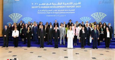 الرئيس السيسى: تقرير التنمية البشرية شهادة نجاح للشعب المصرى.. حربنا ضد الإرهاب فى مصر لم توقف عجلة التنمية.. ويؤكد: معندناش معسكرات لاجئين ومصر تستضيف 6 ملايين.. معالجة تلوث بحيرة المنزلة متعملش منذ 600 سنة