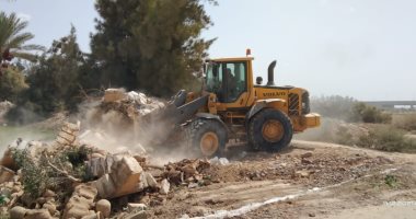 حملة مكبرة لإزالة التعديات على أراضى أملاك الدولة بأحياء الإسكندرية.. صور